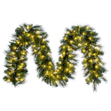 Vickerman Brighton Pine Artificial Garland, 9' x 14", Warm White Mini Light
