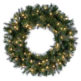 Vickerman Artificial Douglas Fir Wreath, 30", Warm White Mini Light