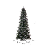 Vickerman Artificial Frosted Slim Douglas Fir Christmas Tree