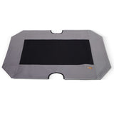 K&H Pet Products Original Pet Cot Replacement Cover - Extra Large 32" x 50", Gray/Black