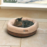 K&H Pet Products Thermo-Snuggle Cup Pet Bed Bomber - Chocolate