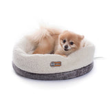 K&H Pet Products Thermo-Snuggle Cup Pet Bed Bomber - Gray