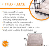 K&H Pet Products Mother's Heartbeat Crate Pad - Puppy Small / Gray