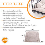 K&H Pet Products Mother's Heartbeat Crate Pad - Puppy Medium Large / Gray