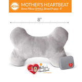K&H Pet Products Mother's Heartbeat Plush Dog Pillow - Bone, Gray / Small