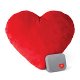 K&H Pet Products Mother's Heartbeat Plush Dog Pillow - Heart, Red / Small