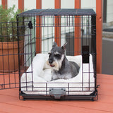 K&H Pet Products Deluxe Bolster Dog Crate Pad - Small / Natural