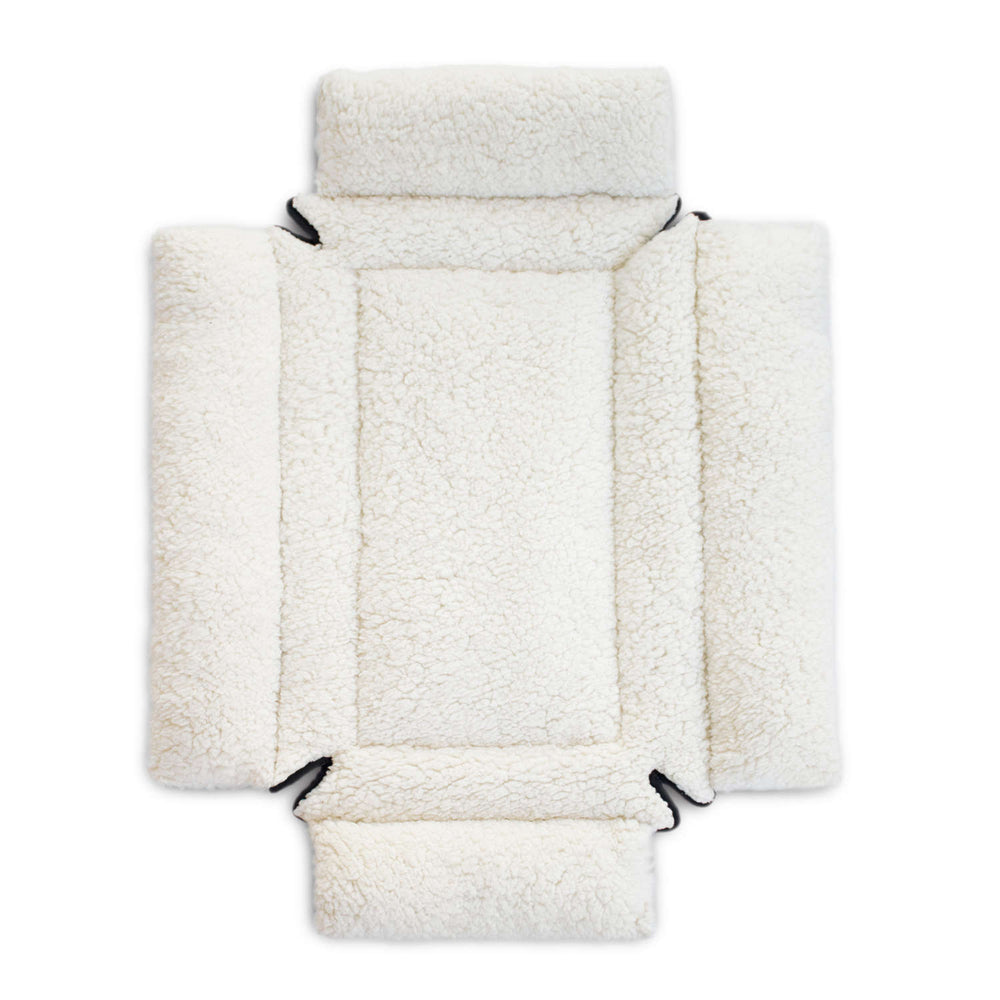 K&H Pet Products Deluxe Bolster Dog Crate Pad - Medium / Natural