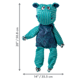 KONG Floppy Knots Hippo Plush Dog Toy, Multiple Sizes Available