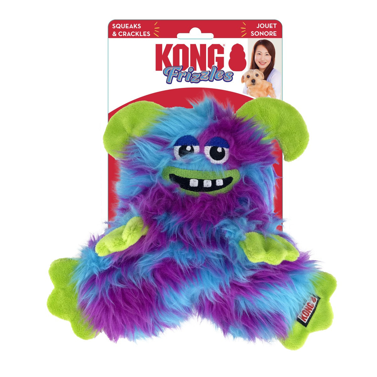 KONG Frizzles Plush Dog Toy (2 Styles Available)