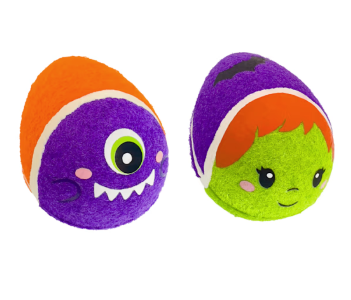 KONG Halloween Airdog Squeaker Eggs Dog Ball Toy 2-Pack