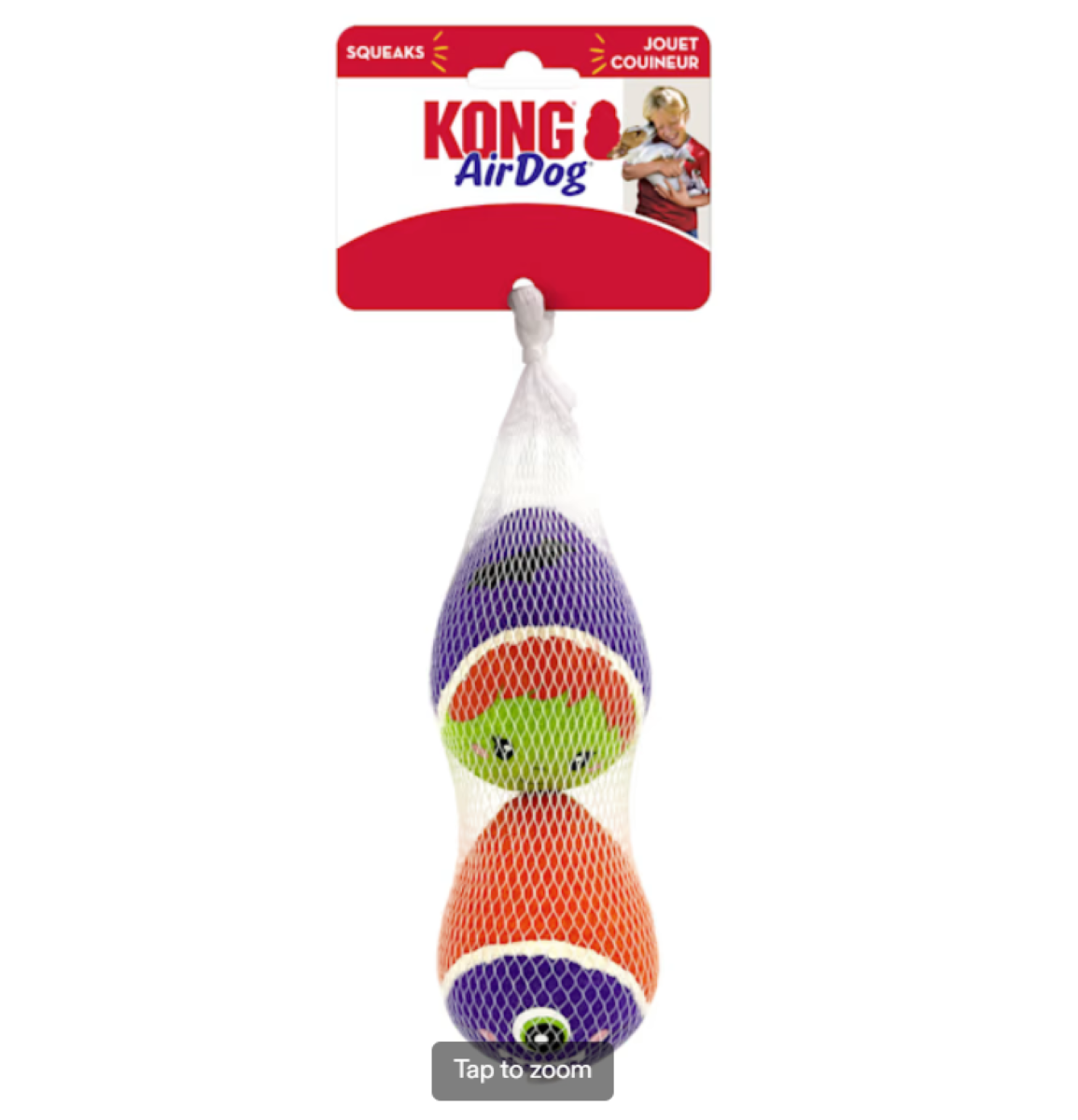 KONG Halloween Airdog Squeaker Eggs Dog Ball Toy 2-Pack