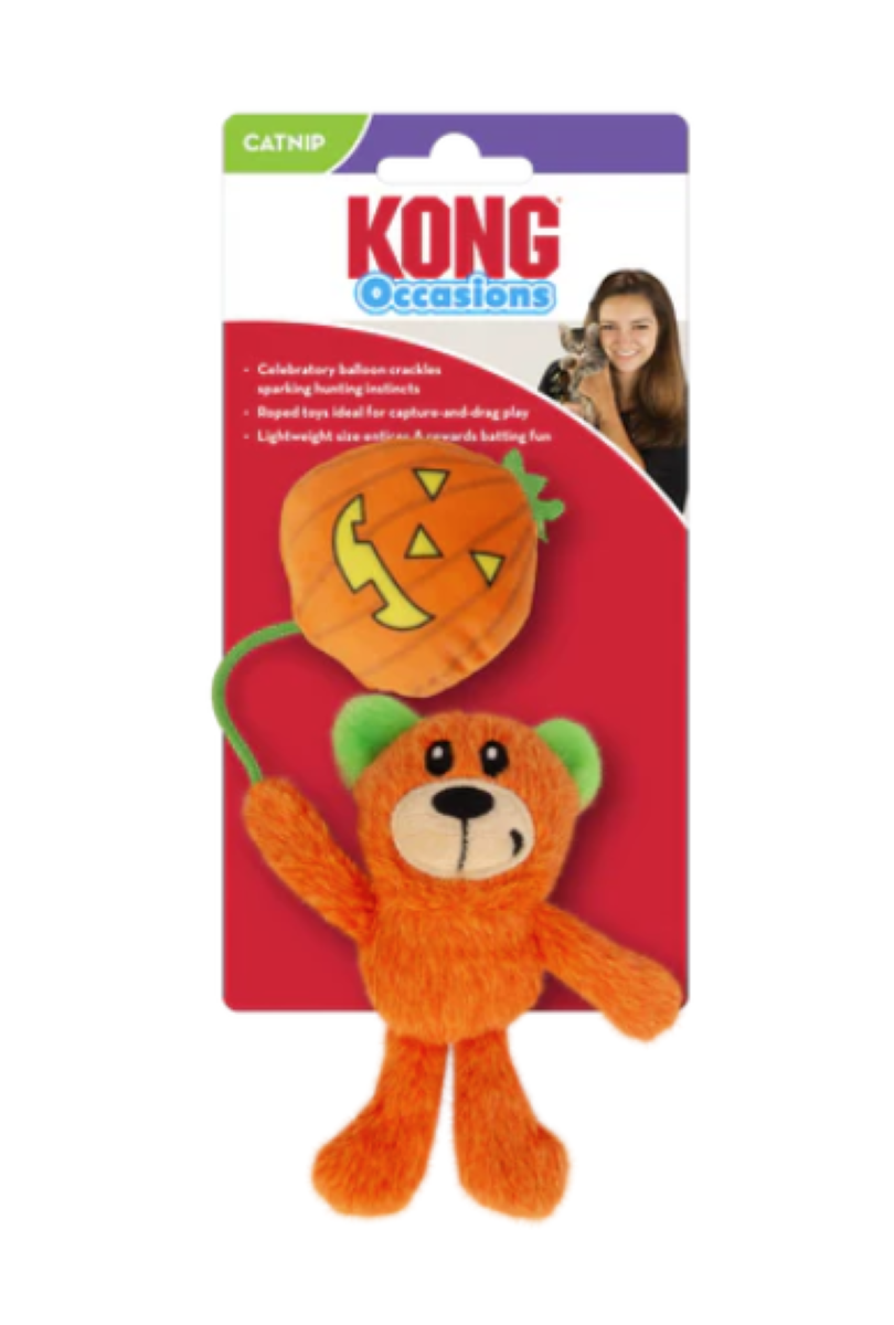 KONG Halloween Cat Occasions Bear Plush Cat Toy