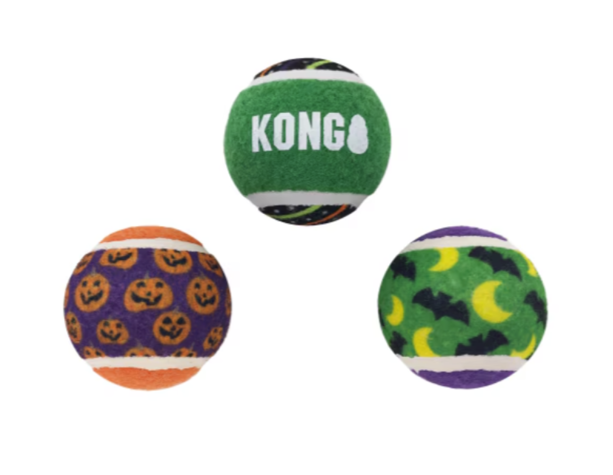 KONG Halloween Sport Balls Dog Toy 3-Pack