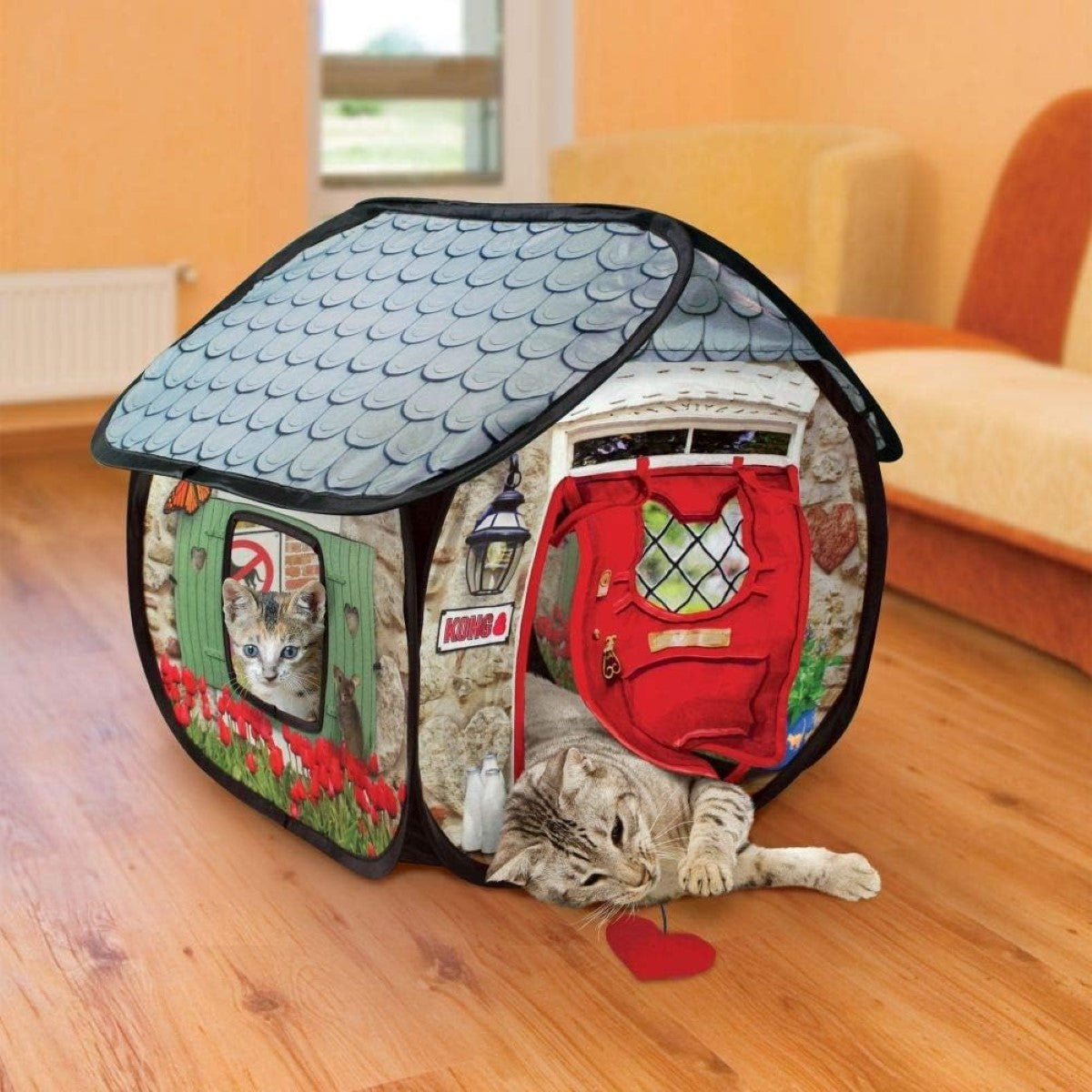 KONG Play Spaces Bungalow Cat Toy