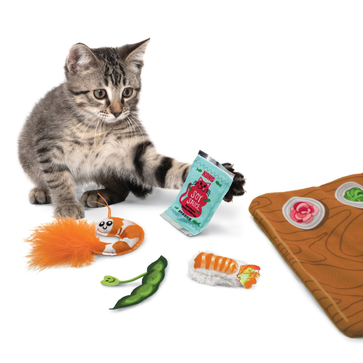 KONG Pull-A-Partz Sushi Cat Toy