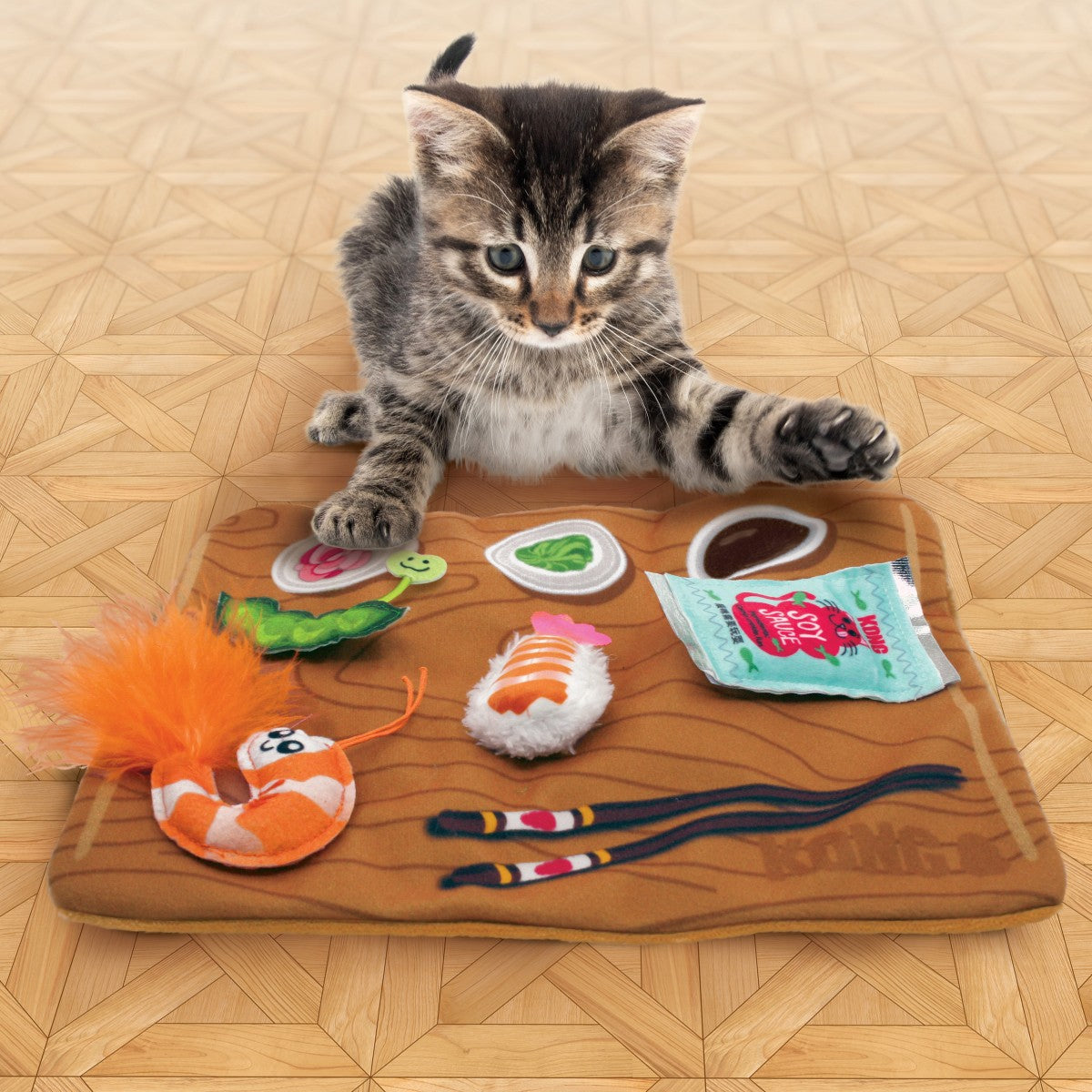 KONG Pull-A-Partz Sushi Cat Toy