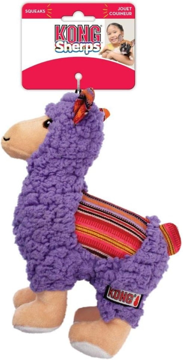 KONG Sherps Llama Plush Dog Toy