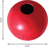KONG Ball Hard Rubber Dog Toy (2 Sizes Available)