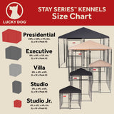 Lucky Dog STAY Series Studio Jr. Kennel (4'x4'x4'4")