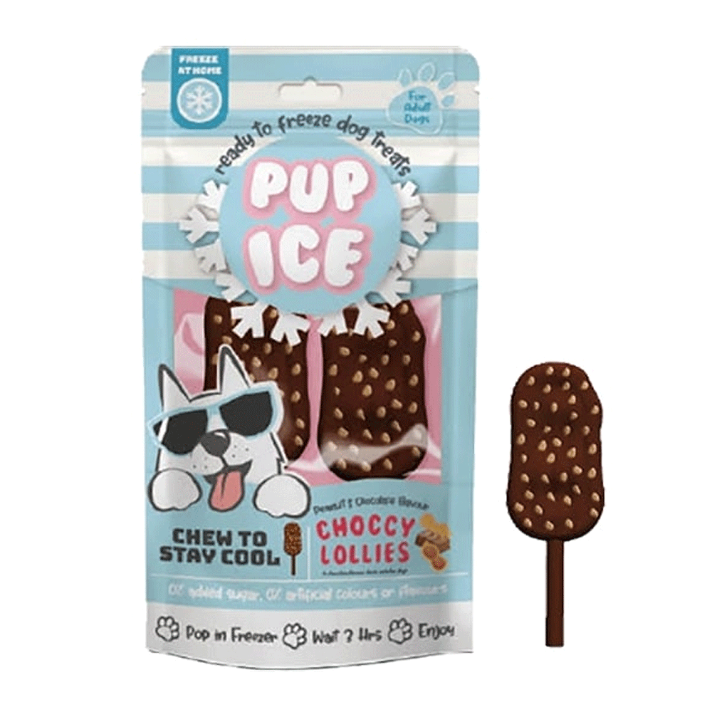 SPOT by Ethical Products Pup Ice Choccy Lollies, Peanut and Chocolate
