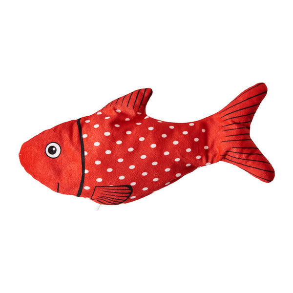 SPOT SPOT by Ethical Products Holiday Flippin' Fish Rechargeable Catnip Cat Toy - 11.5" (Assorted Colors)