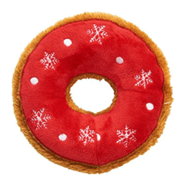SPOT SPOT by Ethical Products Holiday Tasty Donut Plush Dog Toy - 5" (Assorted Styles)