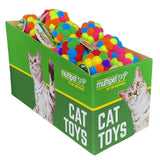Multipet Pom Ball with Rattle Cat Toy - 25-Piece