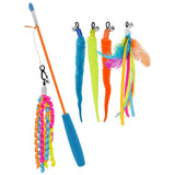 Multipet Cat Wand with Attachments Cat Toy - 15"