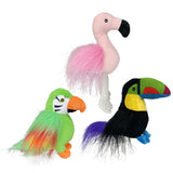 Multipet Margaritaville Tropical Birds Plush Dog Toy