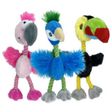 Multipet Pet Envy Mini Bird Brain Plush Dog Toy - 8"