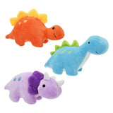 Multipet Pet Envy Mini Dinosaur Plush Dog Toy - 7"