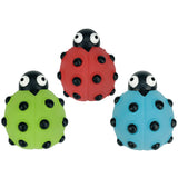 Multipet Look Who's Poppin' Ladybug Plush Dog Toy - 5"