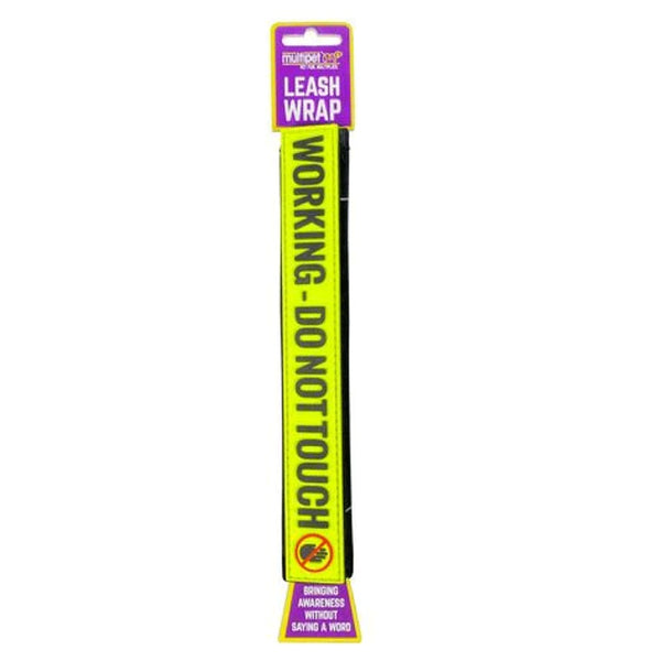 King Wholesale Multipet Leash Wrap "Working - Do Not Touch"