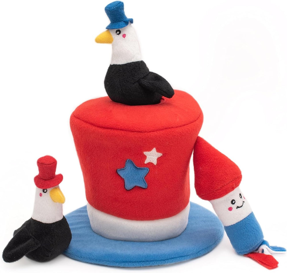 ZIPPYPAWS Zippy Burrow Americana Top Hat