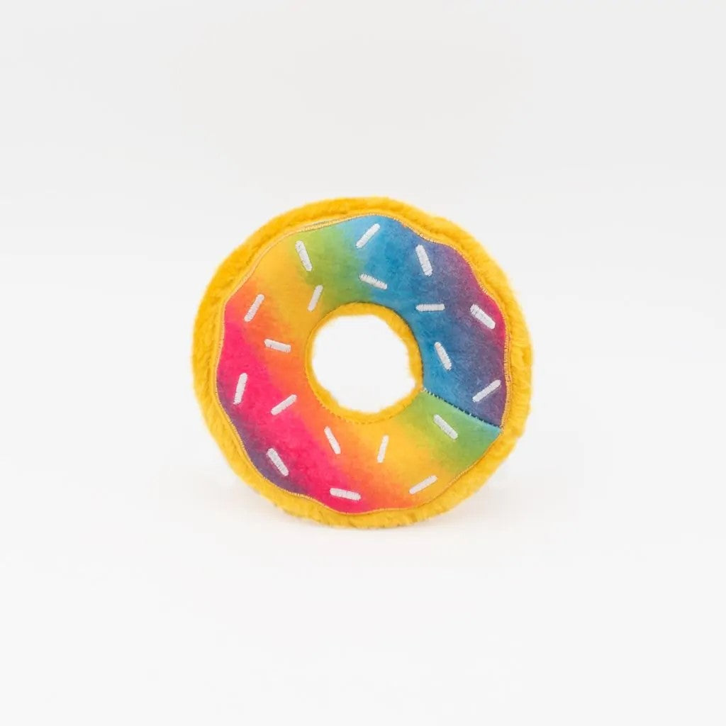ZippyPaws Donutz Rainbow Dog Toy (2 Sizes Available)