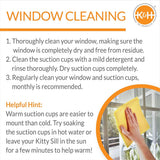 K&H Pet Products Universal Mounted Kitty Sill with Hood, Gray