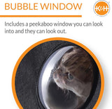 K&H Pet Products Universal Mounted Kitty Sill with Hood, Gray