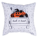 Kitty Pumpkin Throw Pillow 9" x 9" By Amylee Weeks