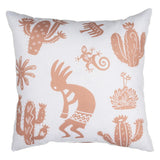 Kokopelli Climaweave Throw Pillow 18" x 18" By Martha Collins