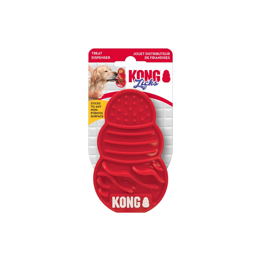 KONG Licks Treat Dispenser Dog Toy (2 Sizes Available)
