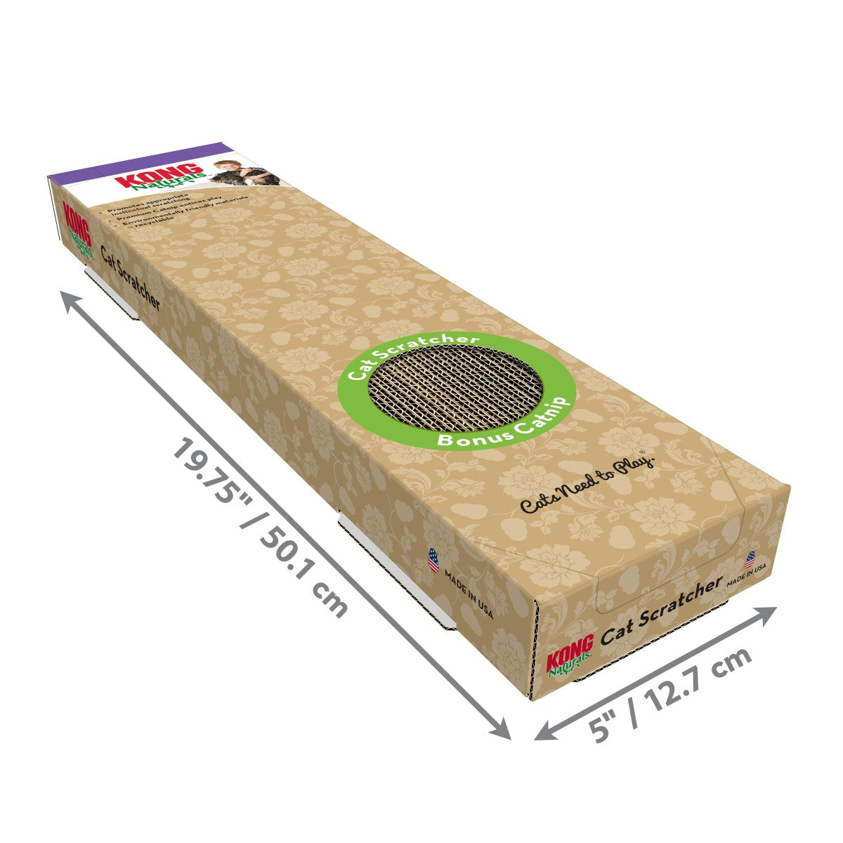 KONG Naturals Scratching Pad Single Cat Scratcher