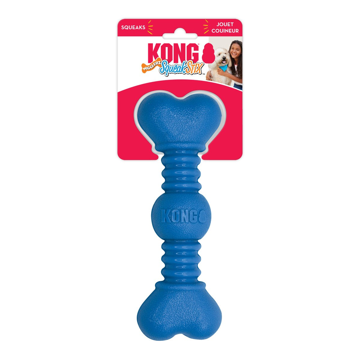 Kong SqueakStix Wigglerz Dog Toy (2 Sizes Available)