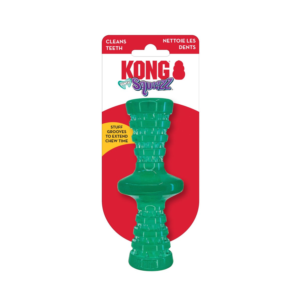 KONG Squeezz Dental Roller Stick Small Dog Toy