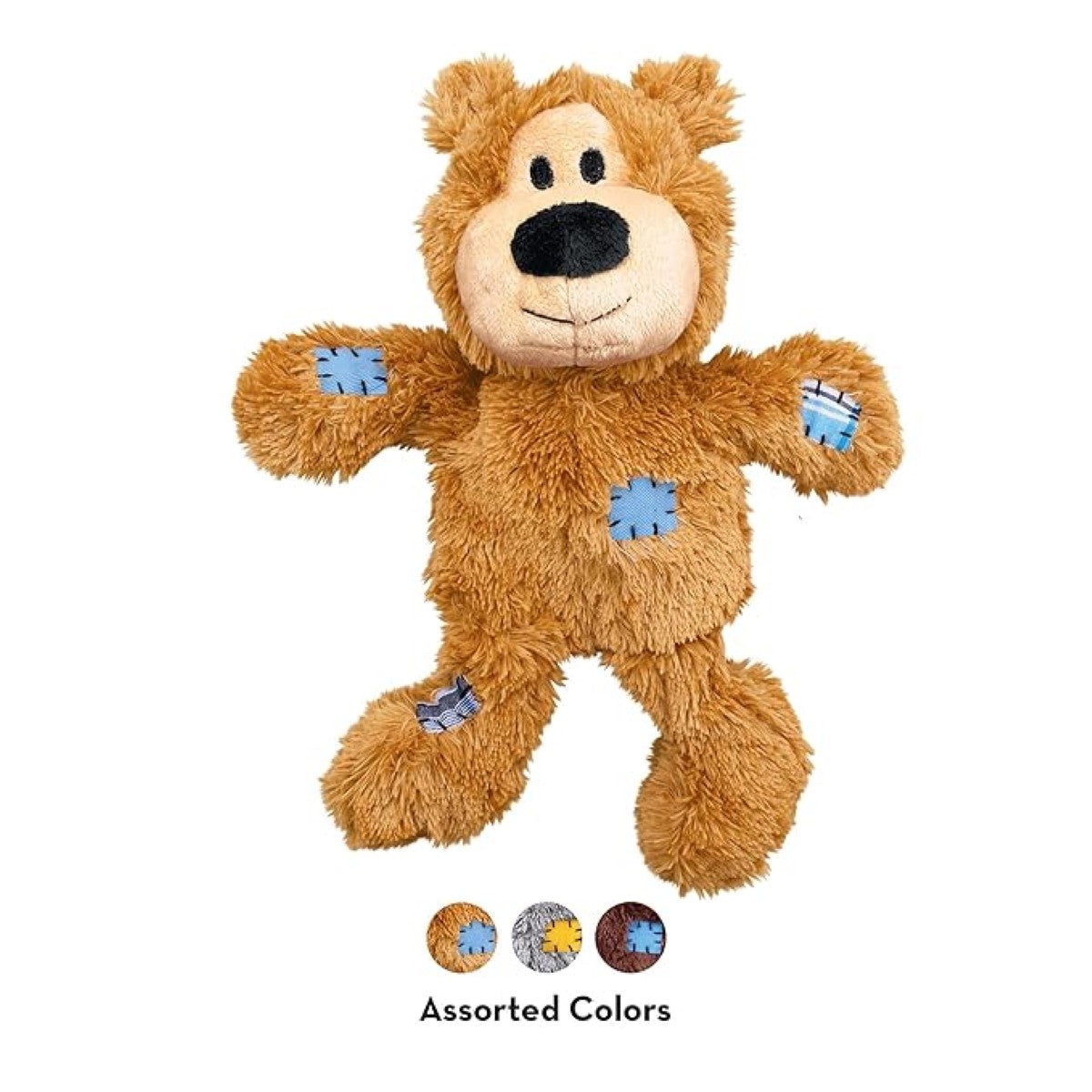 KONG Wild Knots Bears Dog Plush Toy (3 Assorted Colors and Sizes)
