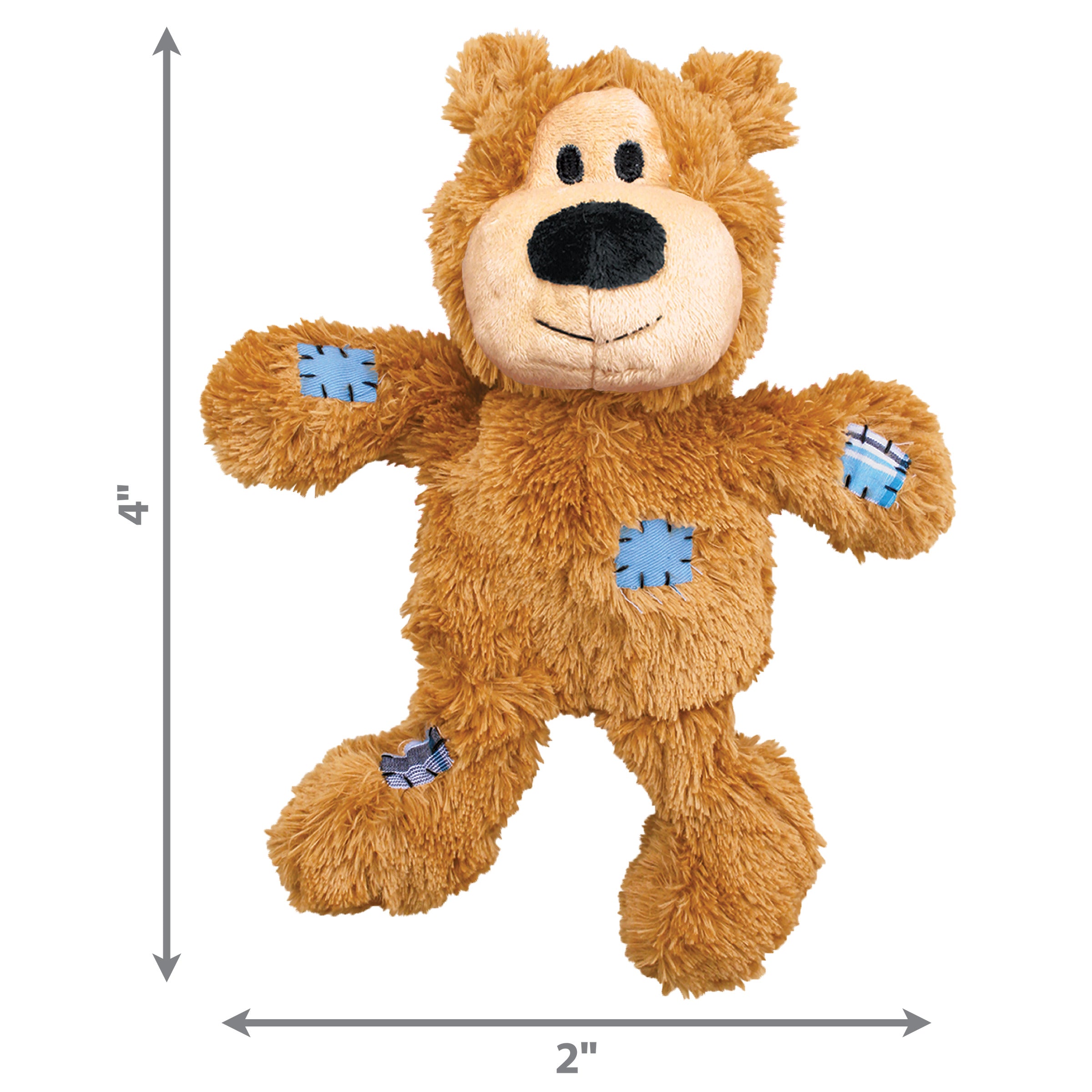 KONG Wild Knots Bears Dog Plush Toy (3 Assorted Colors and Sizes)