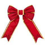 Vickerman Nylon Outdoor Structural Bow, 18" x 23", Red / Gold