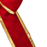Vickerman Red-Gold Velvet Indoor Bow