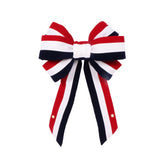 Vickerman Red-White-Blue Velvet Bow, Limited UV, 14" x 28"