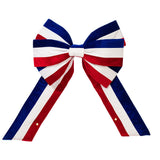 Vickerman Red-White-Blue Velvet Bow, Limited UV, 24" x 48"